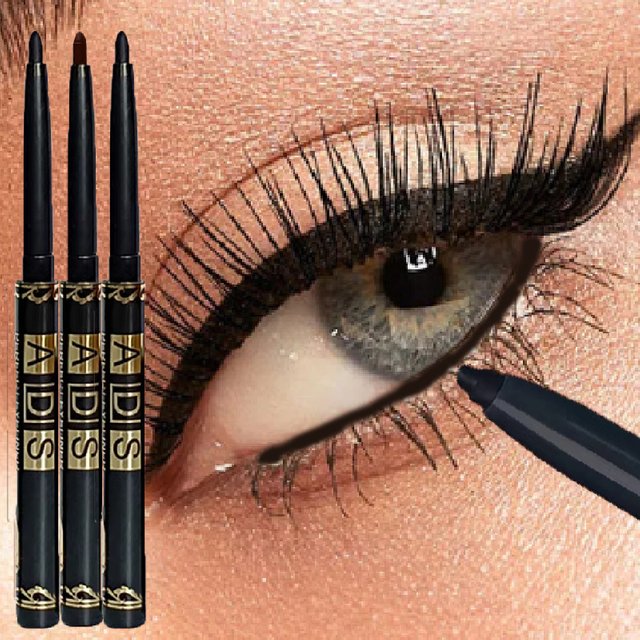Crayon Eyeliner à séchage rapide, 3 pièces, durable, lisse, mat, imperméable, Anti-taches, liquide, maquillage pour les yeux, cosmétiques