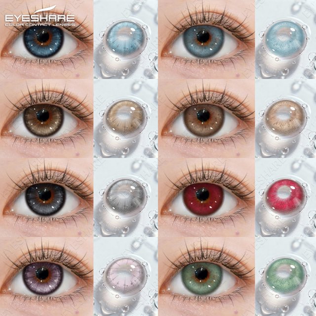 EYESHARE Crazy Halloween 1pair Cosplay Colored Contact Lenses for Eyes Makeup Color Eye Lens Anime Accessories