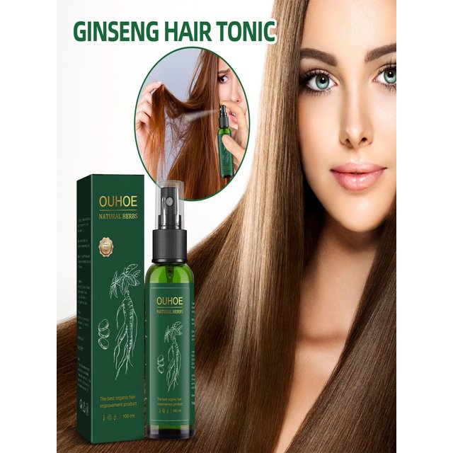 Natural Herbal Ginseng Hair Care Spray Moisturize Hair Remove Excess Sebum Prevent Hair Loss Nourish Scalp Essence Spray