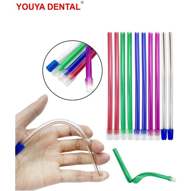 100pc/Bag Suction Tube Dental Disposable Surgical Suction Tips Saliva Ejector Aspirator Odontologia Dentistry Oral Care Material