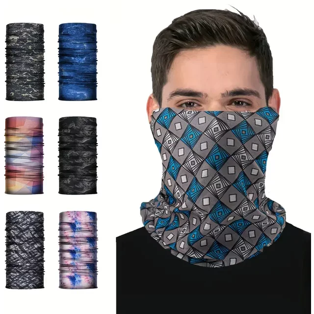 Outdoor Sports Cycling Neck Gaiter, Breathable Sunscreen Headscarf, UV Protection Headband Scarf, Mask Neck Cover For Cycling