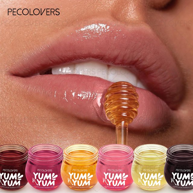 1PC Moisturizing Hydrating Lip Balm Strawberry Peach Cherry Lip Oil Nourishing Smoothing Lip Lines For Dry Skin Daily Lip Care