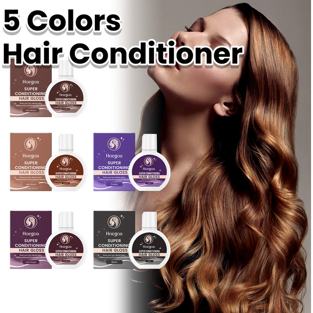 5Colors Super Gloss Hair Conditioner Gloss Rinse Out Semi-Permanent Hair Gloss that Enhances Color and Boosts Shine & Hydration
