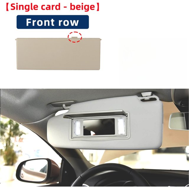 Gray Sun Visor Makeup Mirror Cover For Volvo V40 2013-2018 S60 31377713-1 Vanity Mirror Cap