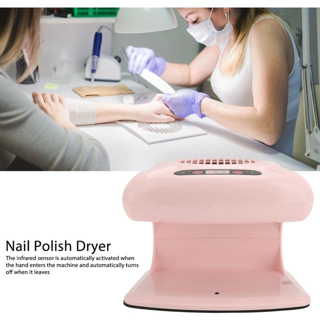 Automatic Induction Cold Hot Air 300W High Power Nail Polish Dryer Drying Fan Plastic Air Nail Dryer Infrared Sensor