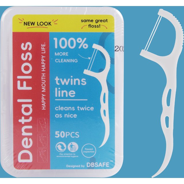 Portable DBsafe Dental Floss Stick 1/5/10 Box High-tension Disposable Plastic Toothpick Oral Care Dental Floss Box