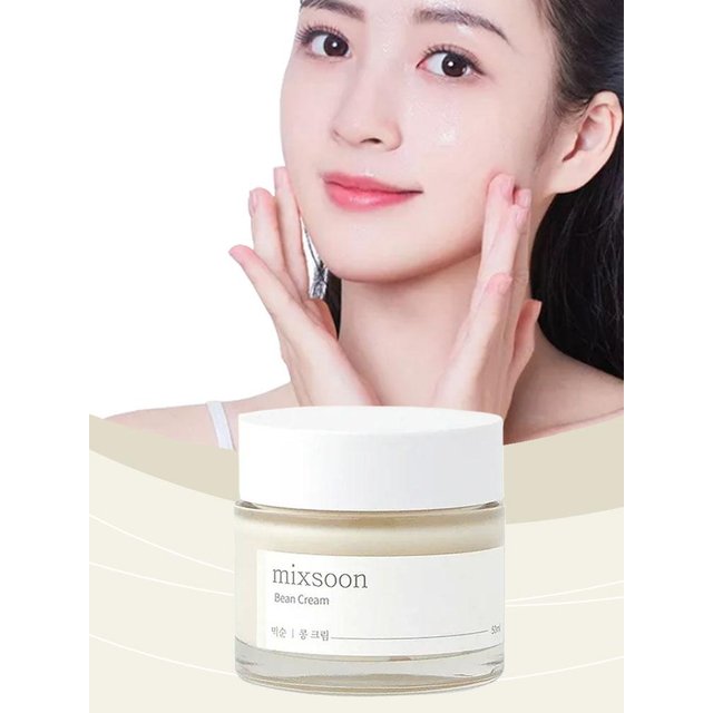 Korean Mixsoon Bean Skincare Set Hydrating Cream SPF50 Sunscreen Cleanser Serum Brightening Nourishing & Smoothing Skin