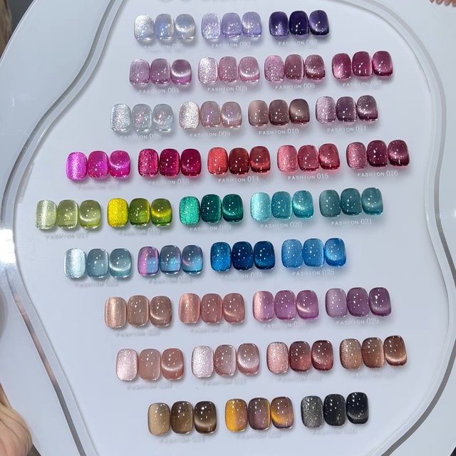 2026 U Omeei 36 Colors Cat Eye Gel Polish Set Oem Private Label Diamond Glitter Disco Uv Gel Nail Polish Set Supplies
