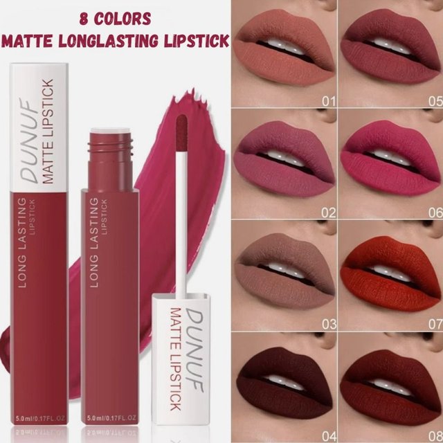 Hot 8 Color Matte Ink Liquid Lipstick Waterproof Long Lasting Lip Gloss Lip Glaze Women Girls