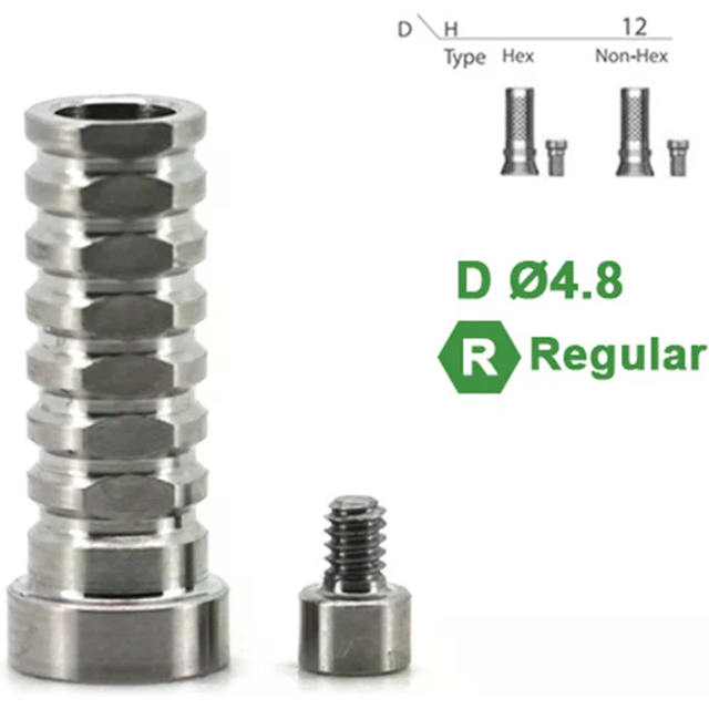 Dental Lab Ti Base Abutment Non-Hex Temporary Cylinder Oral Care Accessories Implant Replacements