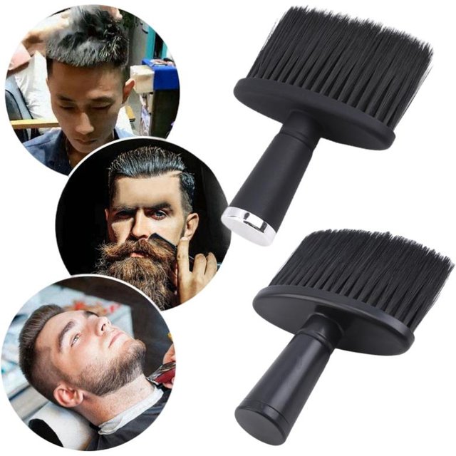 1/2pcs Professional Soft Neck Face Duster Brush Barber Hair Clean Hairbrush Beard Brush Salon Cutting Hairdressing Styling Tool