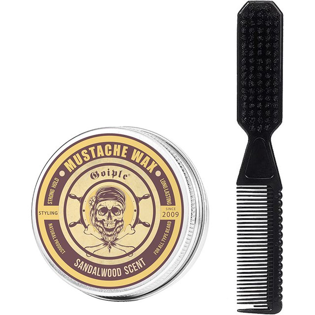 30g Sandalwood Scent Beard Wax for men Mustaches Treatment Products Facial Hair Care Butter for Softening and Smoothing Beards
