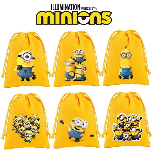 Minionsed Bundle Pocket Storage Bags Party Decoration Cartoon Candy Bag Anime Gift Pouch Cute Jewelry Case Small Makeup Bag Gift