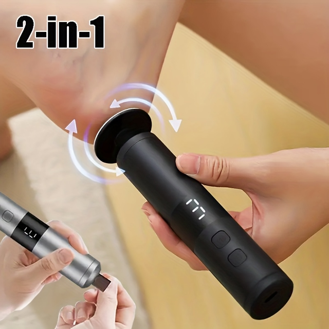 Electric 2-in-1 Foot Grinder and Nail Grinder, USB Charging Foot Grinder, Foot and Hand Care, Multifunctional Foot Beauty Device