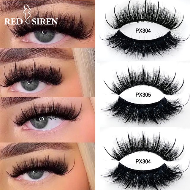 Eyelash Extension Look Mink Eyelashes With Spikes High Quality Fluffy Volume Wispy Full Strip Lashes Makeup