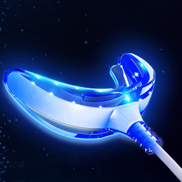 3in1 Teeth Whitening Lamp 16 Lights Portable USB Rechargeable Blue Light Oral