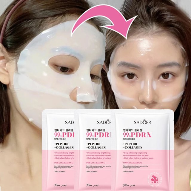 PDRN Cpllagen Mask Fdaed Wrinkles Moisturizing Face Mask Glass Glow Skin Elasticity Hydrating Firming Smooth Skincare Products