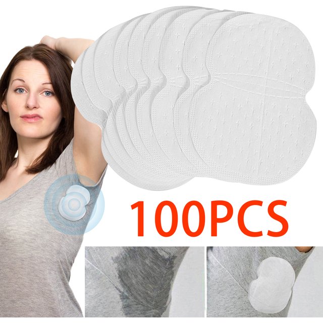 50/100Pcs Disposable Underarm Armpit Sweat Pads Non-woven Invisible Deodorants Sweat-absorbing Pads Breathable Ultra-thin