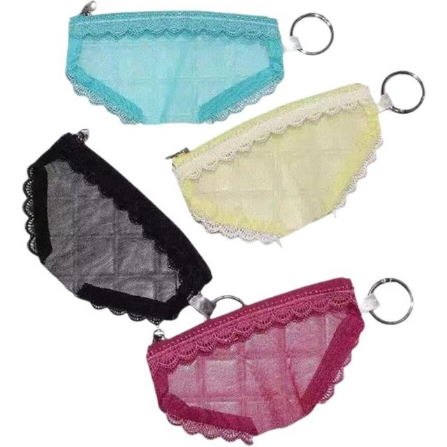 Unique Lace Mesh Briefs Shape Cosmetic Bag Portable Zipper Makeup Bag For Cosmetics Beauty Tools Toiletry Bag Storage Pouch