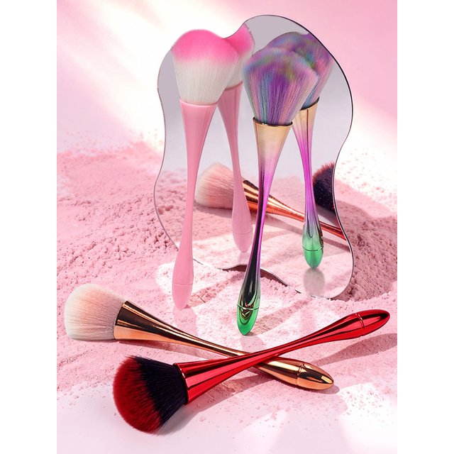 Cosmetic Brush Loose Powder Brush Oversized Highlighting Brush Blush Brush Soft Hair Makeup Fixing Powder Puff Beauty Tools