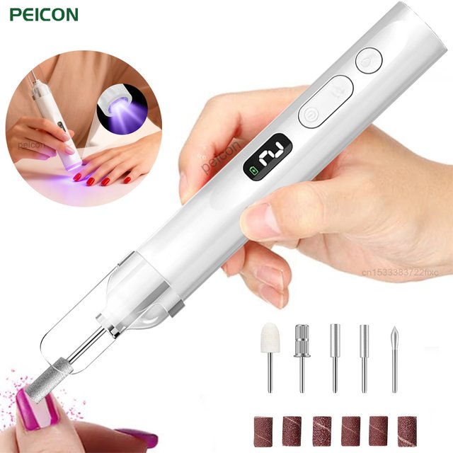 Portable Nail Polishing Machine USB Rechargeable Electric Nail Sander Professional Nails Grinding Polishing Dead Skin Removal