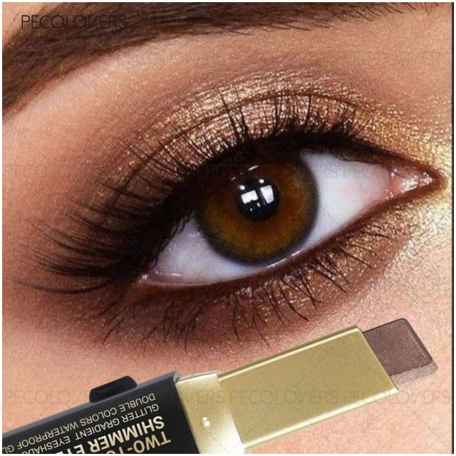 Lazy Two-color Eye Shadow, One Touch To Set, Eye Highlight, Brighten Eyes, Multi-color Options, Eye Cosmetics
