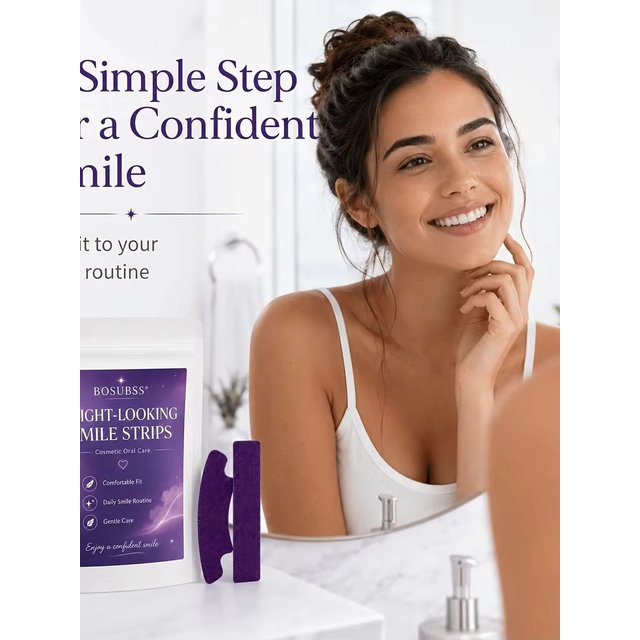 Comfortable Oral Care Teeth Whitening Patches 16/8/4 Pack Flexible Easy-to-Use Adhesive Strips Suitable for Daily Teeth Whitenin