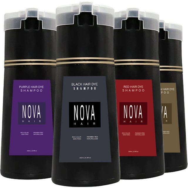Dyestuff Shampoo Shampoo Gentle And Quick To Color Hair Dye Shampoo 3in1 Hairs Instant Polygonum Multiflorum Natural Coloing
