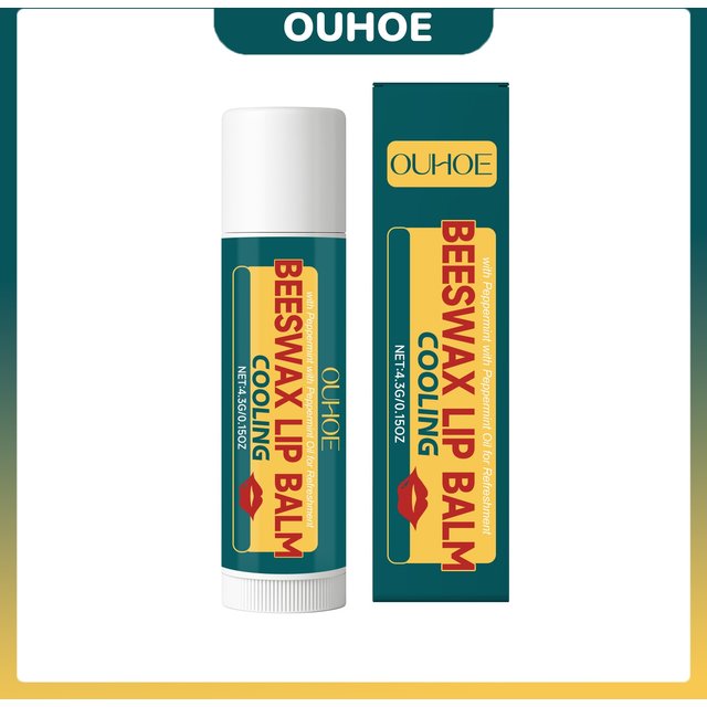 Mint Beeswax Lip Balm Improve Dryness Reduce Dead Skin Fade Lips Lines Non-Sticky Moisturizing Brighten Lipstick Daily Lip Care