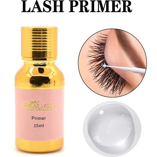 ARTSTAR 10ml/15ml Primer Eyelash Extension Clear Color Professional Fixing Agent Adhesive Lash Primer For Makeup