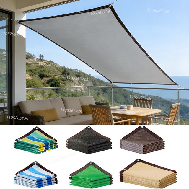 Grey Garden Sunshade Net, Terrace Sunshade Net, Camping Sunshade Net, UV Protection, HDPE Sunscreen Cloth, Pavilion Garden Garag