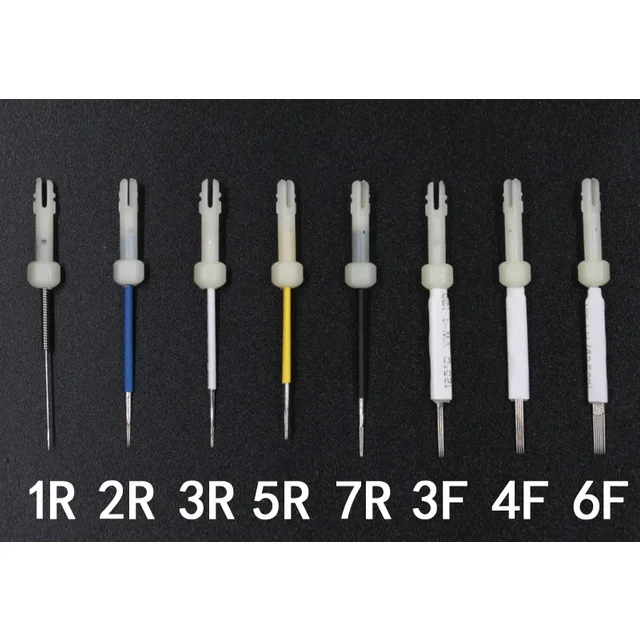 Tattoo Needle 50pcs Dermograph Original USA Mosaic Tattoo Machine Needle Agulhas 1 Prong For Permanent Makeup Eyebrow & Lip