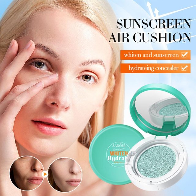 High Cover Sunscreen Air Cushion Isolate Conceal Protect Against UV Rays Natural Gentle Sunscreen 12g Whiten Hydrate Foundation
