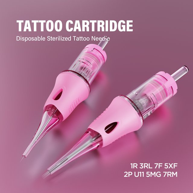 Cartouches de tatouage jetables, 10 pièces, série RL RM XF pour Machine à tatouer pour sourcils, Eyeliner, maquillage Permanent