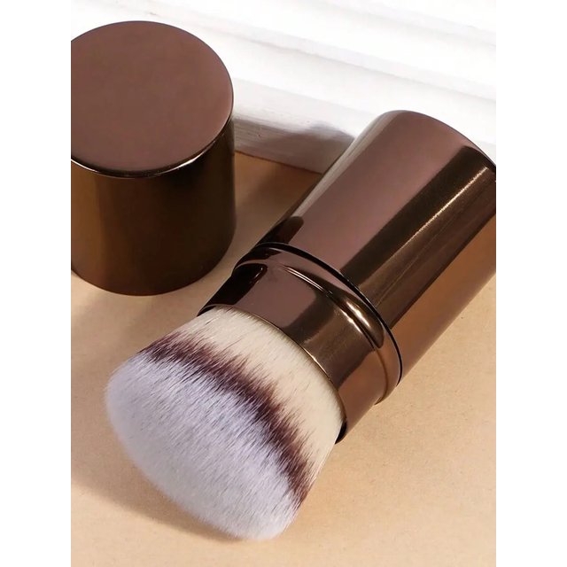 1pcs Retractable Blush Brush Kabuki Foundation Brush Soft Fluffy Powder Contour Makeup Brushes Portable Makeup Tools