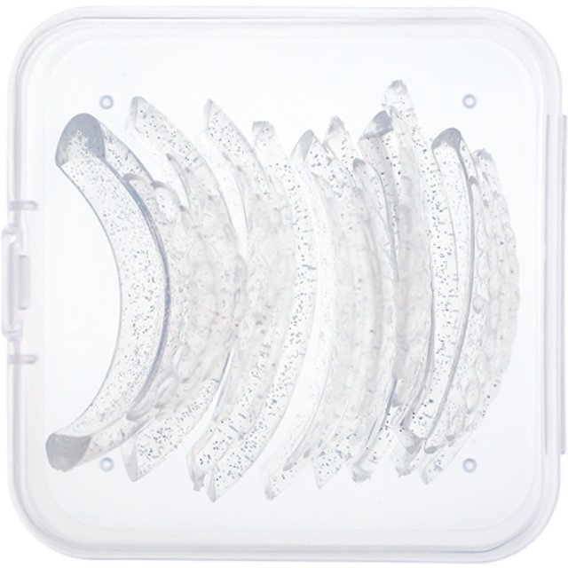 5 Pairs Clear glitter Eyelash Extension Silicone Pads Shell Shape Lash Lift Perm Pad Grafting Lashes Makeup Tools