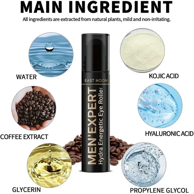 Men's Retinol Eye Cream Eye Bag Firming Lifting Cream Lightening Dark Circles Eye Skin Instant Repair Serum Stick Skincare