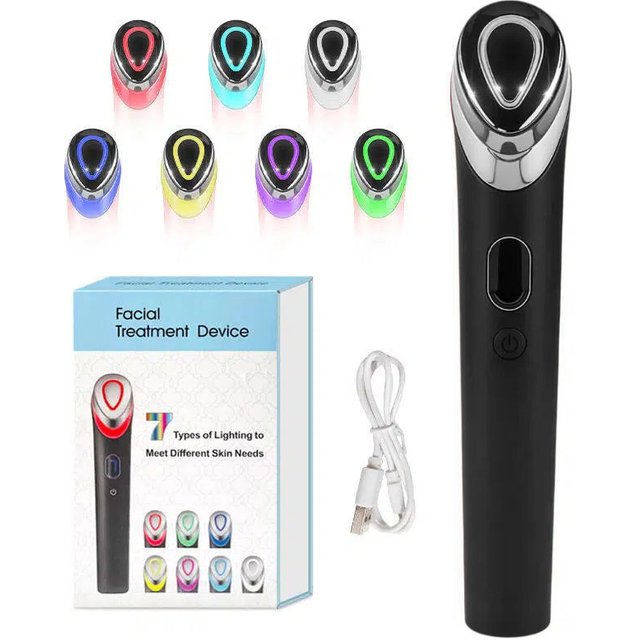 EMS Mikrostrom Gesichtspflege 7 Farben Age-R Booster Pro EMS Anti-Falten Schönheitsgerät Lifting-Massagegerät für den Heimgebrauch Hautpflege