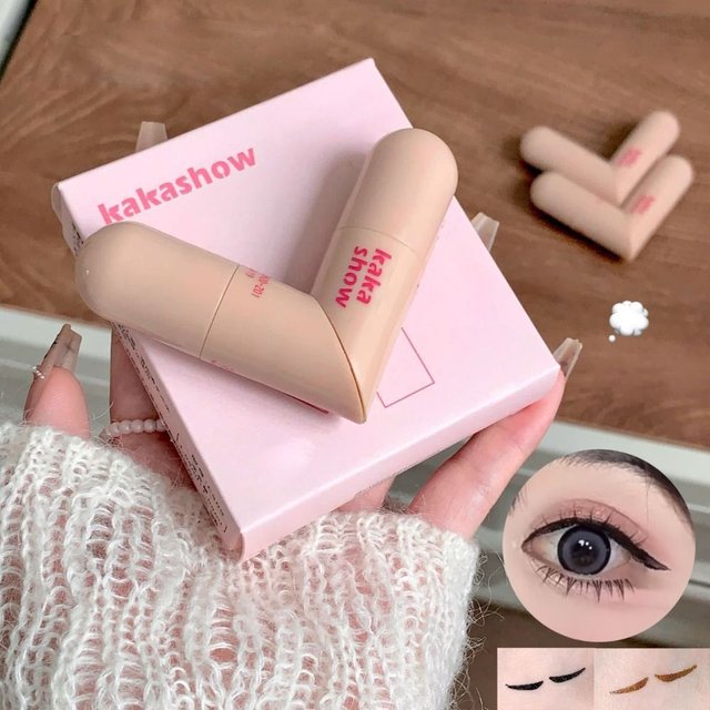 New Waterproof Eyeliner Stamp Quick Dry Long Lasting Eye Liner Stamp Easy to Use Foldable Eyeliner Stamp Pen