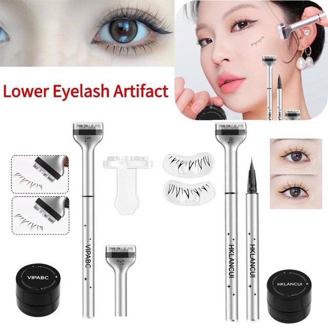 Eyelash Seal DIY Lower Lash Extension Stamp Silicone Makeup Tool For Beginner Convenient Natural Lower Eyelash Artifact Eyeliner