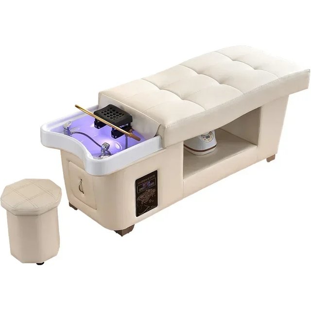 XinSheng Massage Table Massage Bed with Head SPA & Fumigation Salon Shampoo Bed for Hair Washing, Wellness & Commercial Use