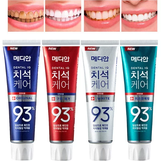 Toothpaste Dental Care 93% Advanced Tartar Solution Korea Whitening Toothpaste Smoke Stains Remove Teeth Oral Care