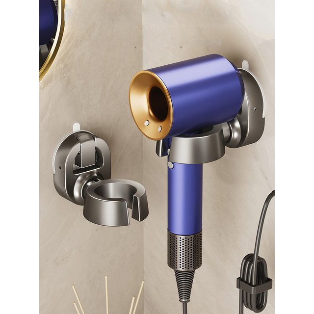 Suction Cup Hair Dryer Holder Wall Dryer Cradle Straightener Hairdryer Organizer Blower Holder Shelf Bathroom Accessories