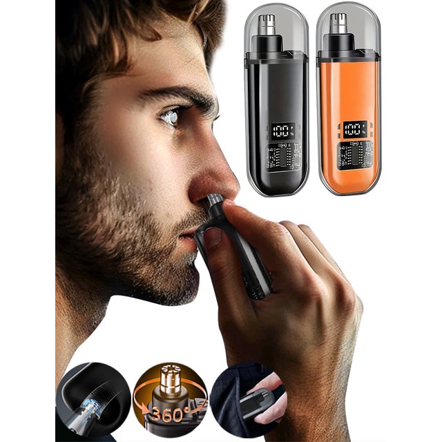 Electric Ear and Nose Hair Trimmer Mini Portable Nose Hair Clipper USB Rechargeable Professional Painless Nose Hair Remover