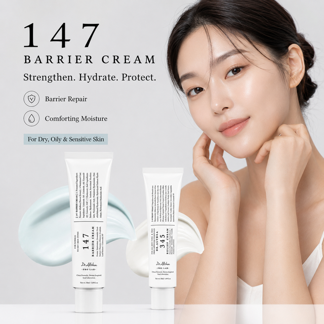 345 Relief Moisturizer 147 Antioxidant Cream Soothing Hydrating Formula Barrier Care Acne Mark Blemish Facial Skin Care
