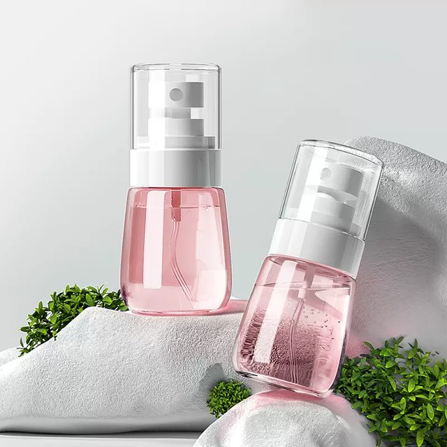 Flacon Vaporisateur de Brume, Bouteille de Pulvérisation Voyage Vide Plastique Réutilisables Transparent pour Skincare Lotion, Spray de Maquillage, Parfums, Cosmétique, 1 pièce 30ml