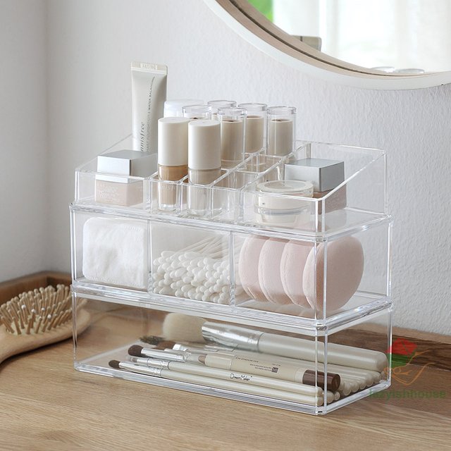 Storage makeup organizer for cosmetics organizer makeup storage box acrylic lipstick jewelry organizer Makeup brush storage