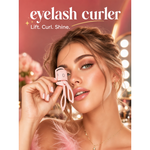 Electric Heated Eyelash Curler USB Rechargeable 2 Mode Quick Heating Lash Curler Natural Long Lasting Curl Makeup Tool