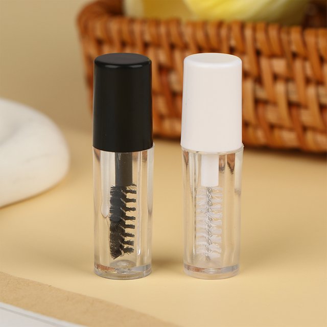 Nouveau lot de 3 tubes de mascara vides de 1,2 ml avec applicateur, conteneur rechargeable pour crème de croissance des cils, emballage d'essai