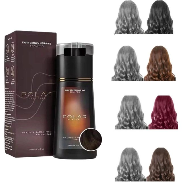 Premium 4 Colors Hair Dye Shampoo Black/Purple/Red/Light brown for women Men Gray Hair Natural Semi Permanent Hair Dye Kit